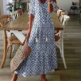 Women's Boho Tassel Summer Dress | Maxi