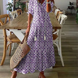 Women's Boho Tassel Summer Dress | Maxi