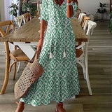 Women's Boho Tassel Summer Dress | Maxi