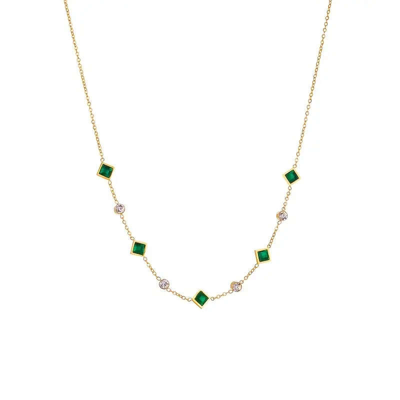 Gold Glenwyn Necklace by Amelisse