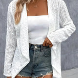 Women’s Summer Crochet Knit Cardigan | Lightweight, Long Sleeve