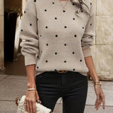 Dannah - Chic Polka-Dot Sweater for Effortless Elegance