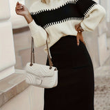 Zinaida - Chic Knit Sweater and Pencil Skirt Ensemble