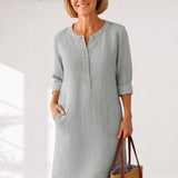 EVI | Everyday Casual Women's Dress with a Relaxed Fit and Timeless Style