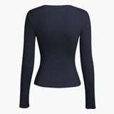 Women’s Designer Winter Top | Long Sleeve, Ribbed