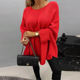 Quirina - Chic Relaxed Fit Crew Neck Sweater
