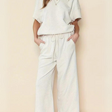 Tessie - Relaxed shirt and wide-leg trouser set