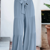 Zenitha - Casual loose high-waist wide-leg trousers