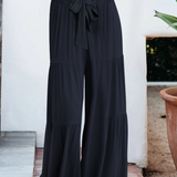 Zenitha - Casual loose high-waist wide-leg trousers