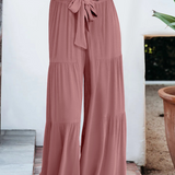 Zenitha - Casual loose high-waist wide-leg trousers