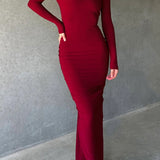 Daphne - Chic Backless A-Line Long Dress