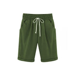 Women's Summer Shorts | Drawstring Waist, Cuffed Hem