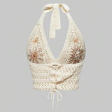Women’s Summer Crochet Top | Halter, Sleeveless