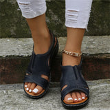 Women's Summer Wedge Sandals | Open Toe, Slip On