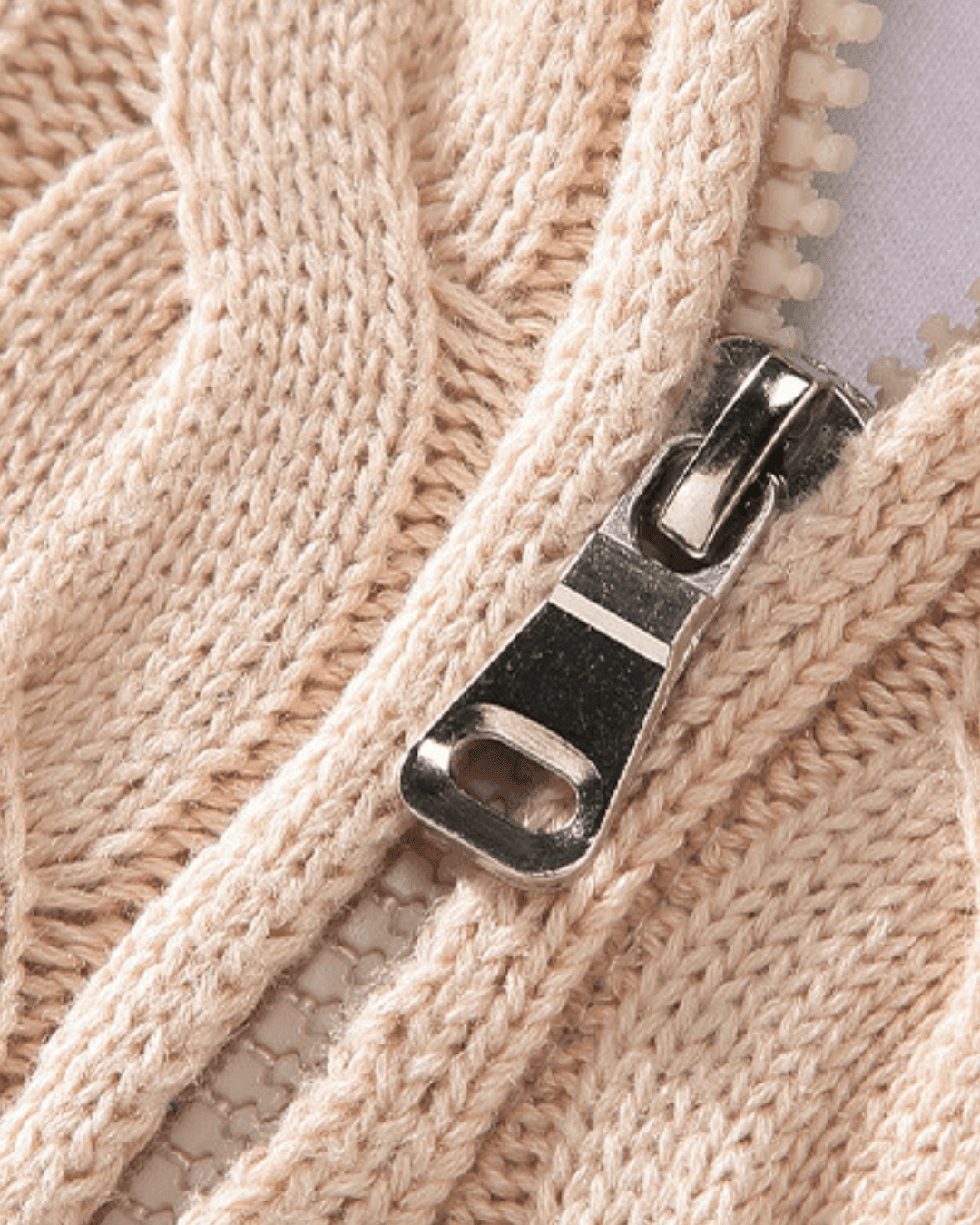 Beige stretch trousers