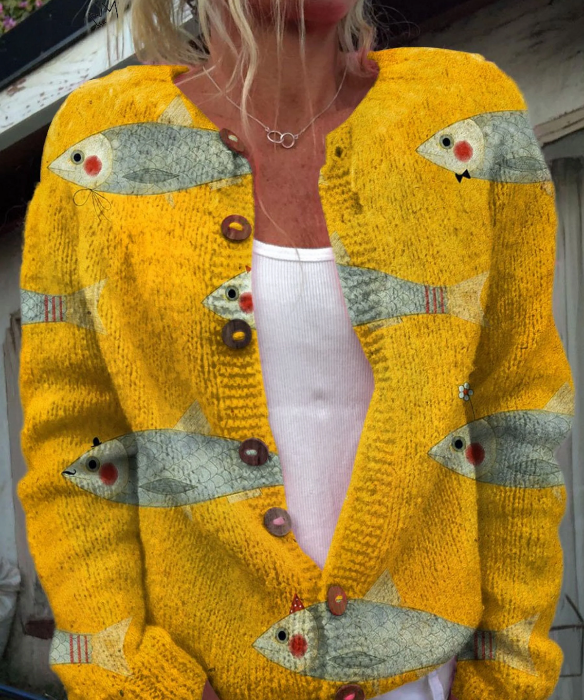 Anouk — Vintage Knit Cardigan Sweater