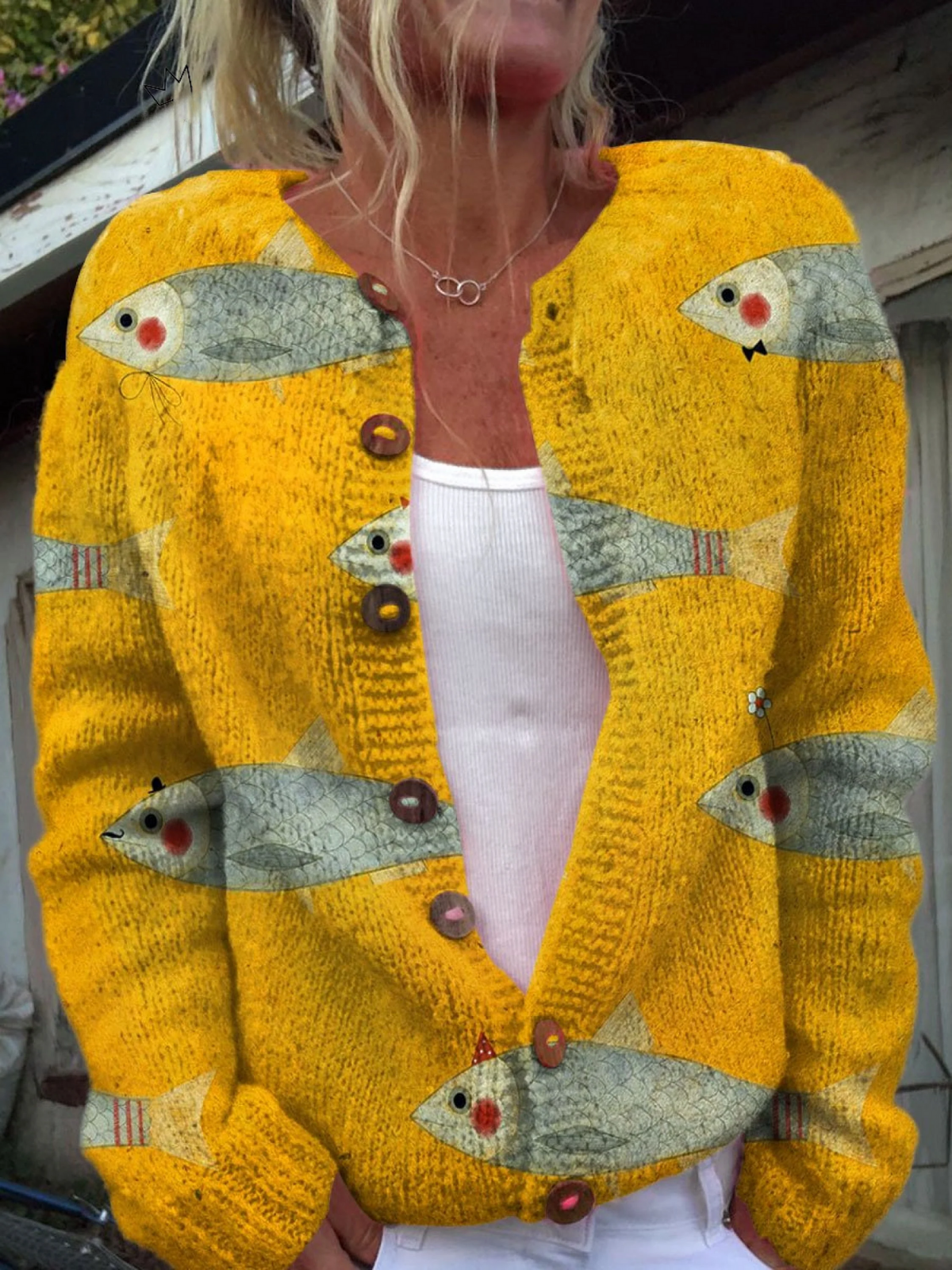 Anouk — Vintage Knit Cardigan Sweater