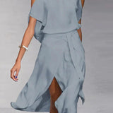 Women's Elegant Backless Summer Dress | Midi