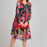 Florinda Elegant Floral Dress