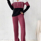 Dahlia - Elegant Half-Zip Hoodie and Trousers Set