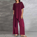 Orinthia - Elegant long blouse & trouser set
