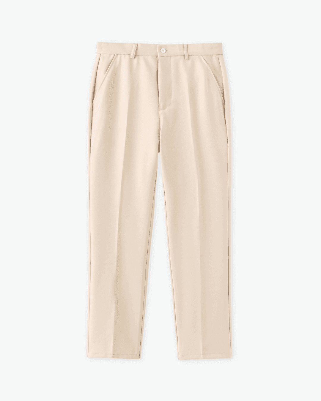 Beige stretch trousers