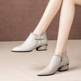 Women's Ankle High Heels | Closed Toe