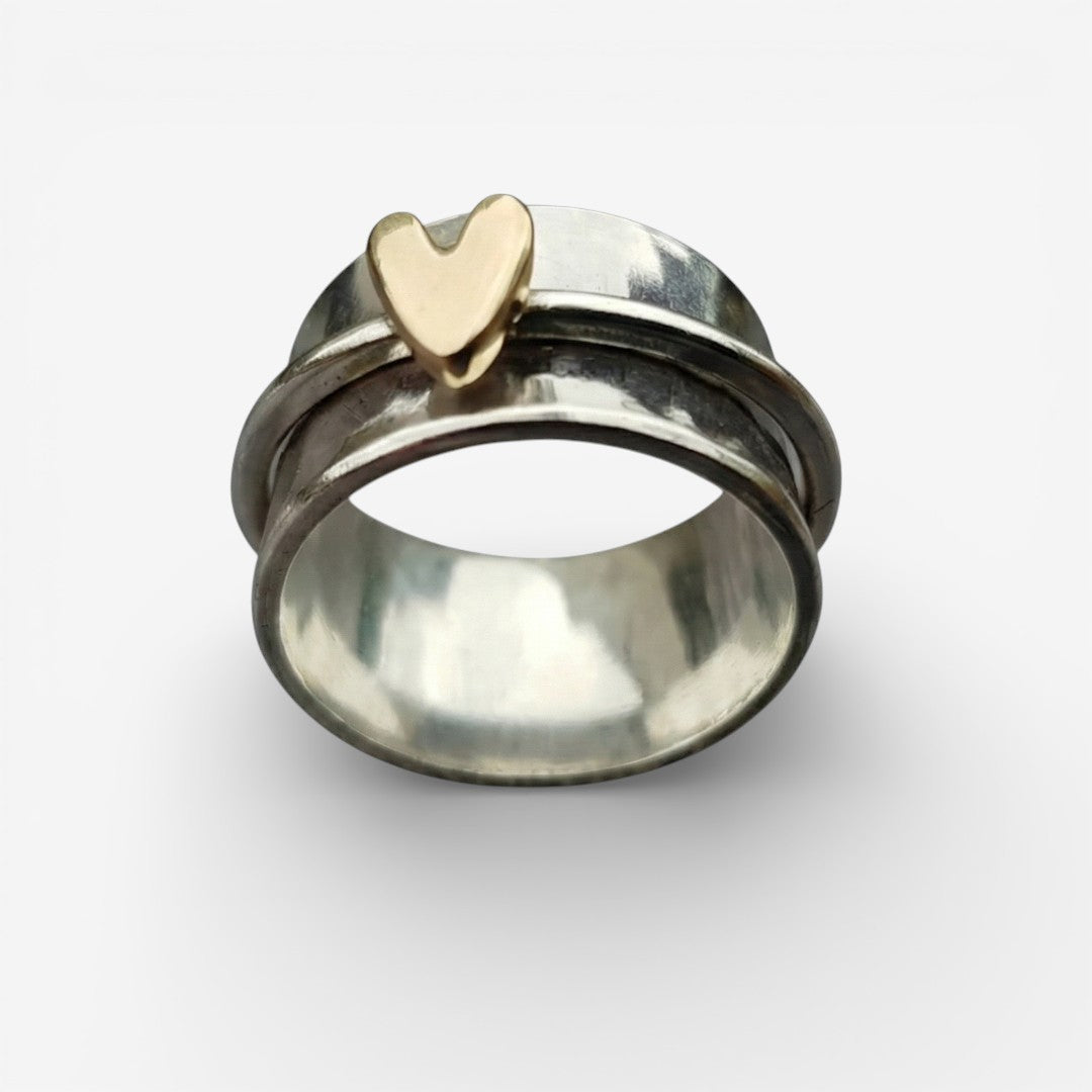 Melly - Silver Love Ring