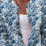 Tiverly — Vintage Floral Button-Front Cardigan