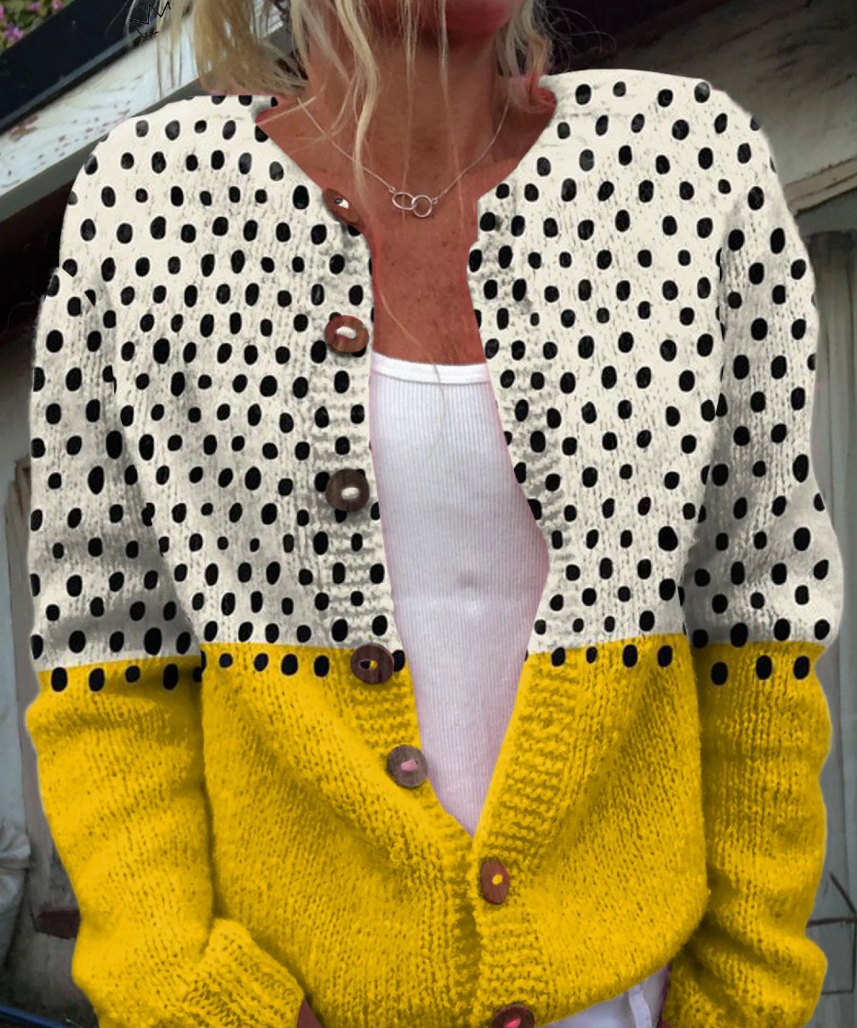 Junella — Vintage Knit Cardigan Sweater