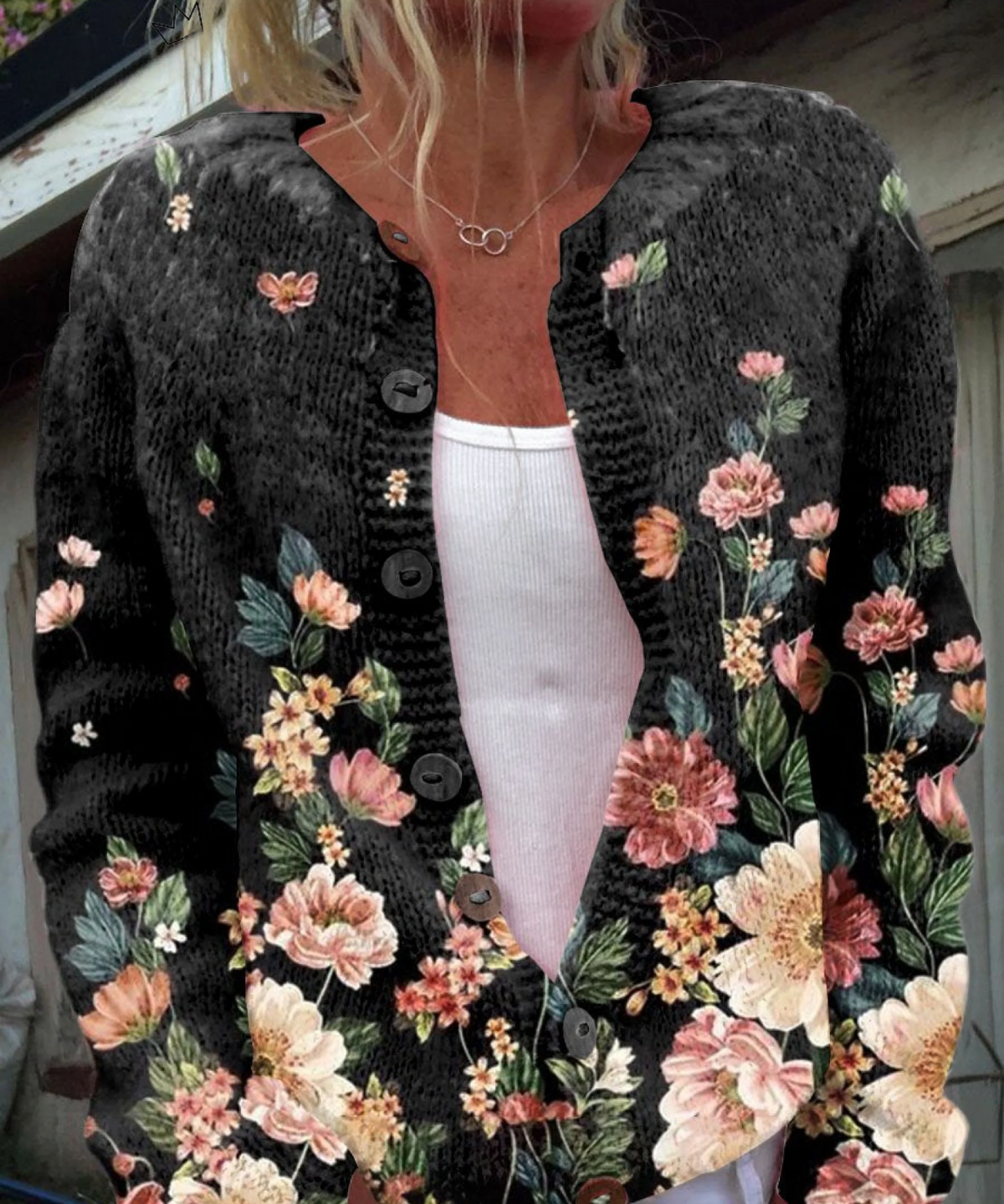 Kivara — Vintage Floral Cardigan