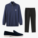 Midnight Navy three-piece outfit