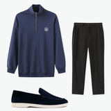 Midnight Navy three-piece outfit