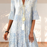 Women's Elegant Embroidered Summer Dress | Midi
