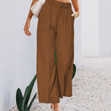 Ovelia - Elegant high-waist wide-leg trousers
