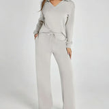 Remina - Elegant Jumper and Wide-Leg Trousers Set