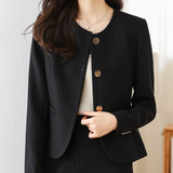 Adelia - Stylish versatile button-up blazer