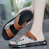 Men’s Summer Casual Sandals | Graphic Sole, Open-Toe