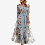 Liissey™ Elegant Maxi Wrap Dress