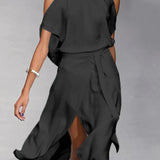 Women's Elegant Backless Summer Dress | Midi