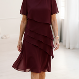 Juliette | Graceful Ruffled Dress with Flowing Elegance
