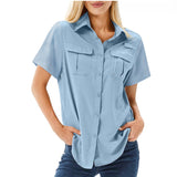 Danaya - Stylish multi-pocket polo blouse