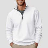 Kaj | cotton half zip sweatshirt lightweight