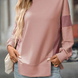 Ilona - Trendy Oversized Long-Sleeve Crew Neck Sweatshirt