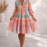 NOVA | Breezy Midi Dress in Vibrant Colors for Weekend Wear