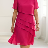 Juliette | Graceful Ruffled Dress with Flowing Elegance