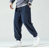Men's Baggy Corduroy Joggers | Tapered, Drawstring Fit