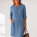 EVI | Everyday Casual Women's Dress with a Relaxed Fit and Timeless Style