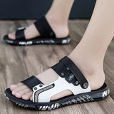 Men’s Summer Casual Sandals | Graphic Sole, Open-Toe