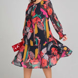 Florinda Elegant Floral Dress